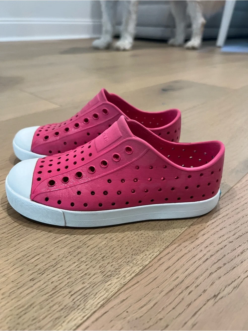 Native Jefferson Pink Slip-On Sneakers